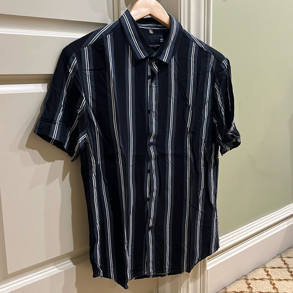 Denim & Flower Party Shirt | Size S